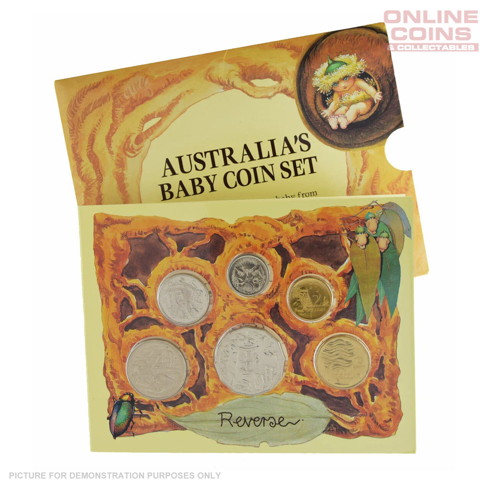 1993 Royal Australian Mint Uncirculated Baby Coin Set - Gumnut Baby